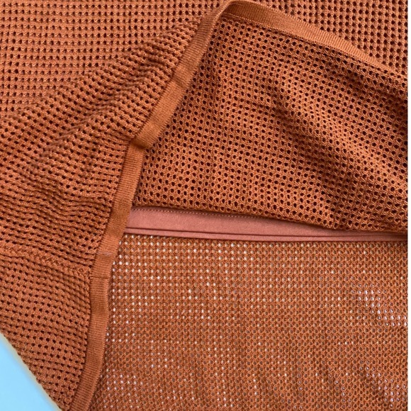 Calvin Klein Mesh Knit Pencil Coordinating Midi Skirt Terra L EUC - Picture 11 of 16